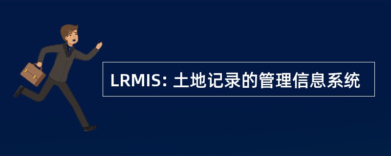 LRMIS: 土地记录的管理信息系统