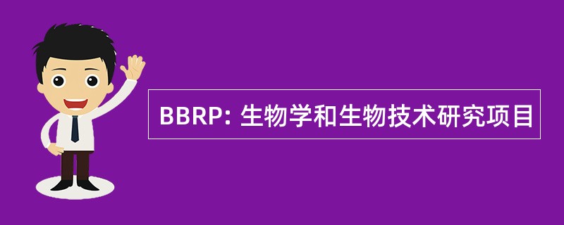 BBRP: 生物学和生物技术研究项目