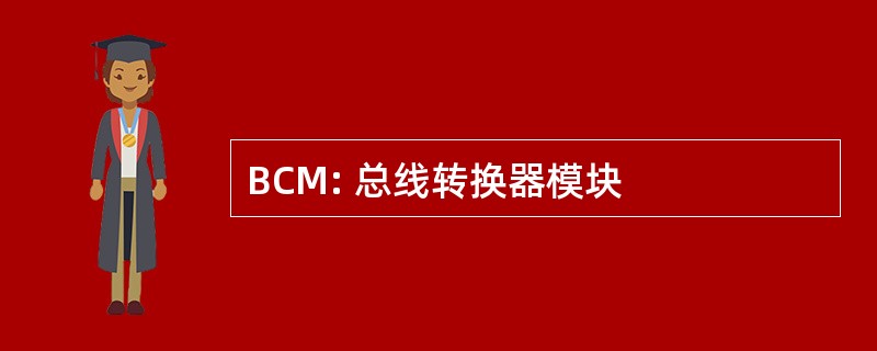 BCM: 总线转换器模块