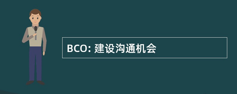 BCO: 建设沟通机会