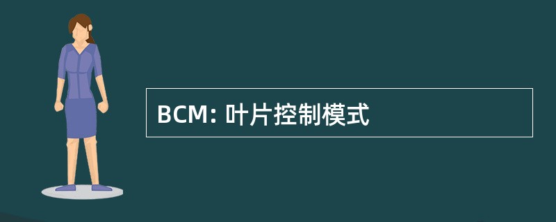 BCM: 叶片控制模式