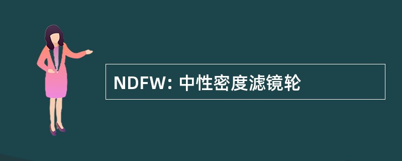 NDFW: 中性密度滤镜轮