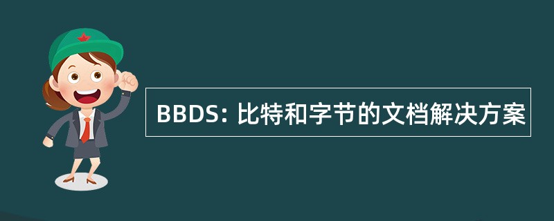 BBDS: 比特和字节的文档解决方案