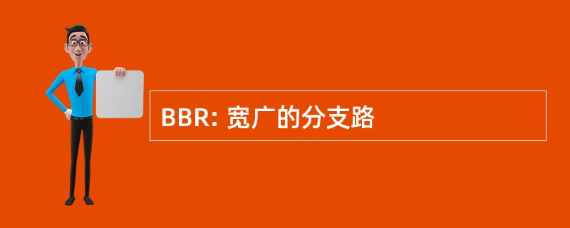 BBR: 宽广的分支路