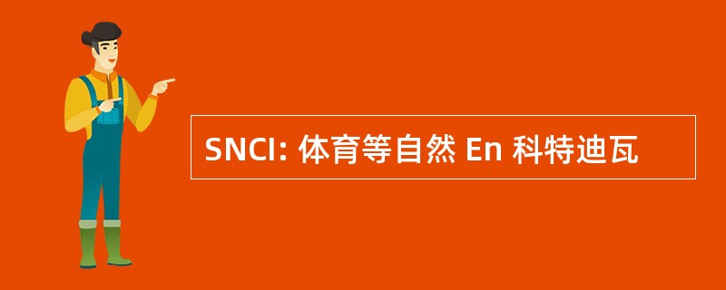 SNCI: 体育等自然 En 科特迪瓦