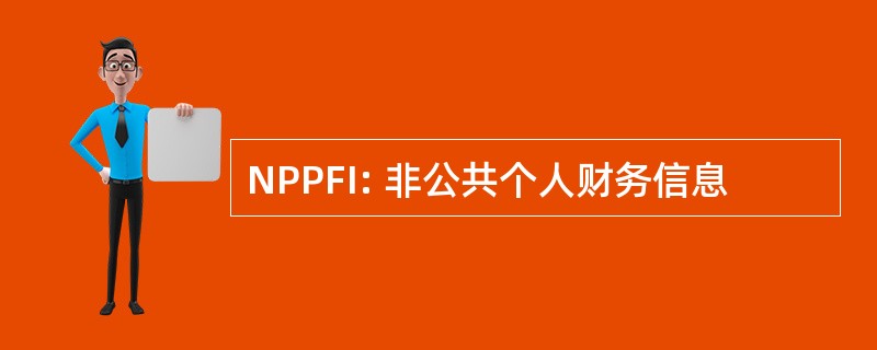 NPPFI: 非公共个人财务信息