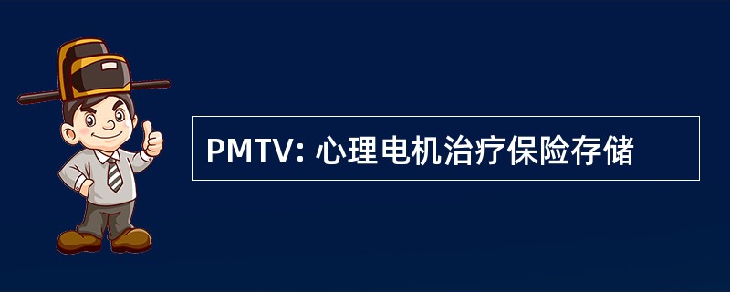 PMTV: 心理电机治疗保险存储