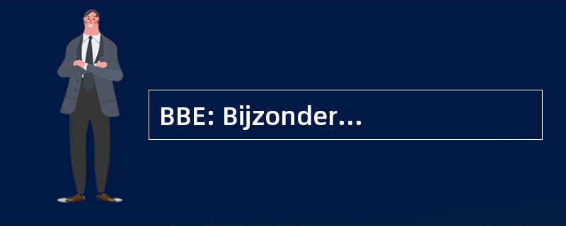 BBE: Bijzondere Bijstands Eenheid Van de 海军陆战队