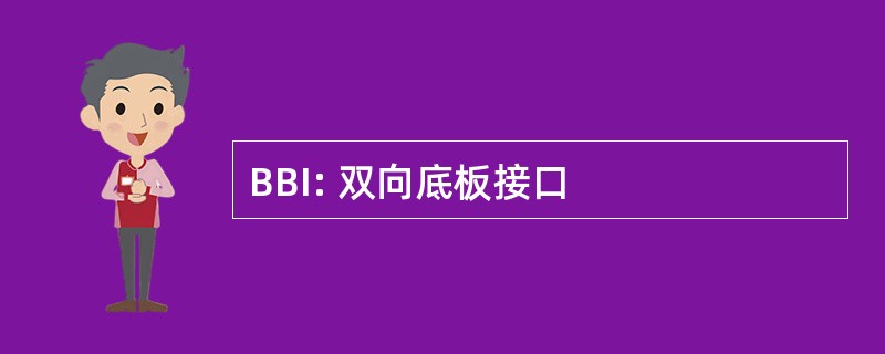 BBI: 双向底板接口