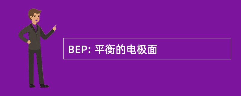 BEP: 平衡的电极面