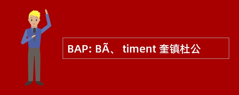 BAP: BÃ、 timent 奎镇杜公