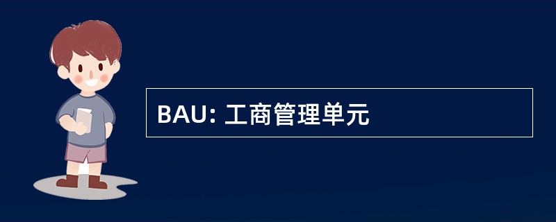 BAU: 工商管理单元