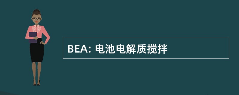 BEA: 电池电解质搅拌