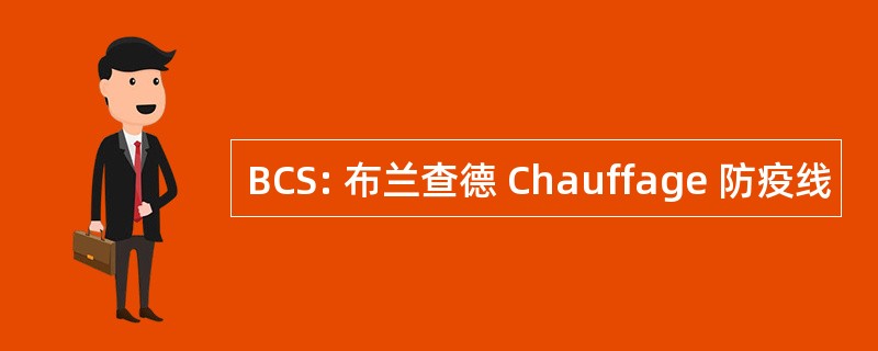 BCS: 布兰查德 Chauffage 防疫线