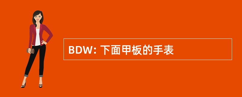 BDW: 下面甲板的手表