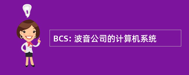 BCS: 波音公司的计算机系统