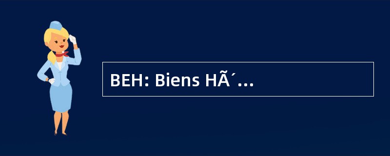 BEH: Biens HÃ´teliers d&#039;Equipements