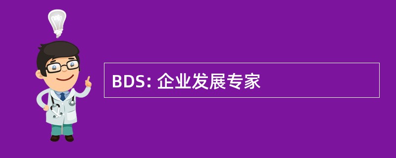 BDS: 企业发展专家