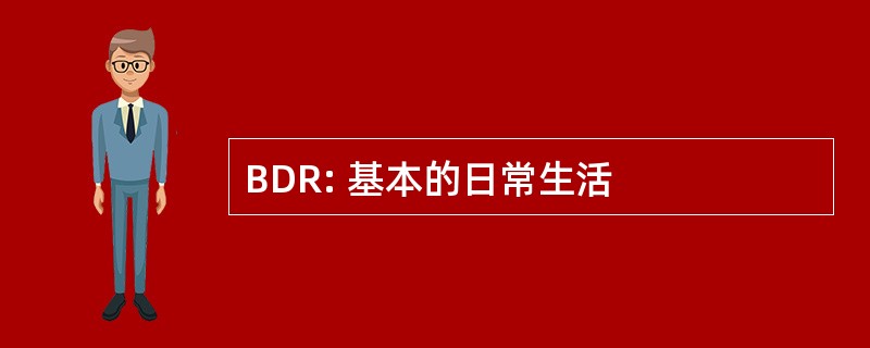 BDR: 基本的日常生活