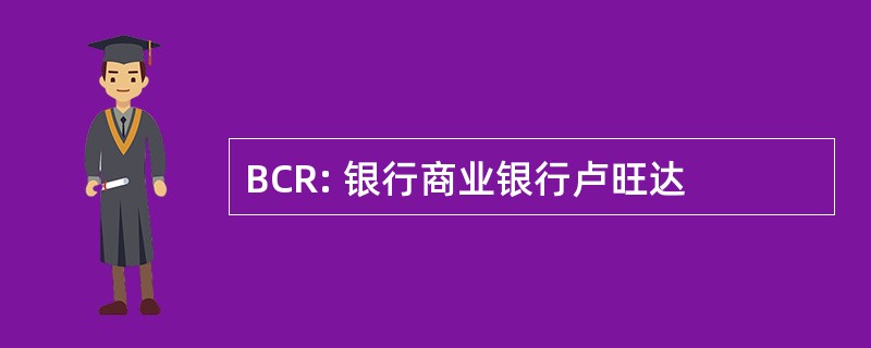 BCR: 银行商业银行卢旺达