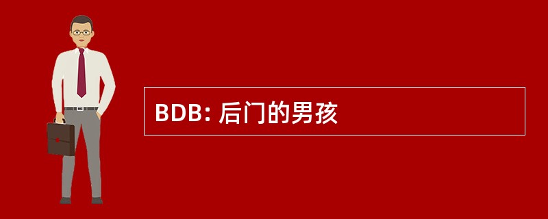 BDB: 后门的男孩