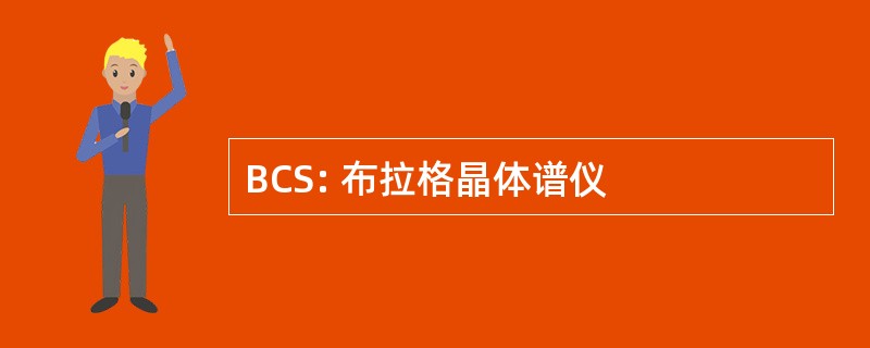 BCS: 布拉格晶体谱仪