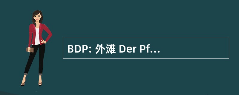 BDP: 外滩 Der Pfadfinderinnen 和 Pfadfinder