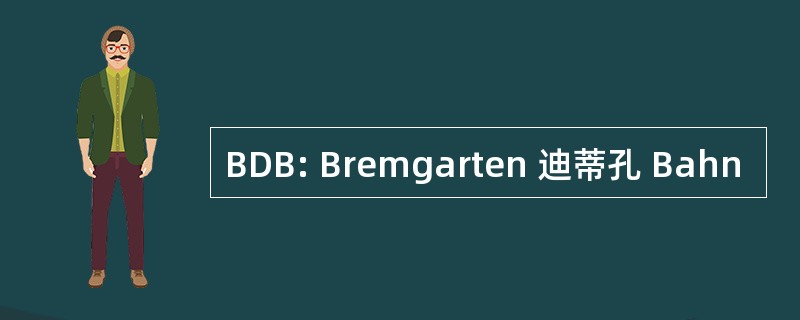 BDB: Bremgarten 迪蒂孔 Bahn