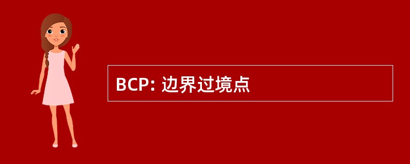 BCP: 边界过境点