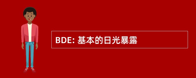 BDE: 基本的日光暴露