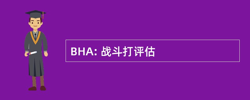 BHA: 战斗打评估