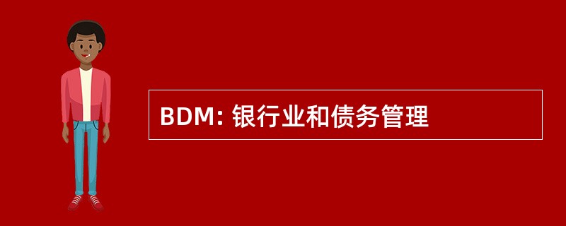 BDM: 银行业和债务管理