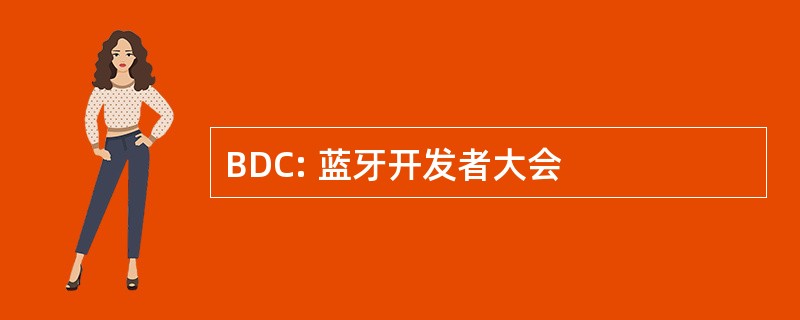 BDC: 蓝牙开发者大会