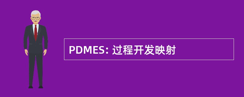 PDMES: 过程开发映射