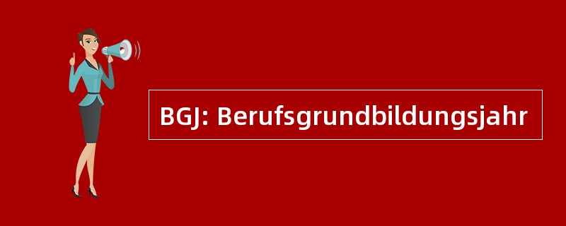 BGJ: Berufsgrundbildungsjahr