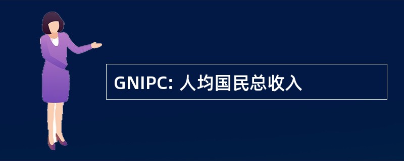 GNIPC: 人均国民总收入