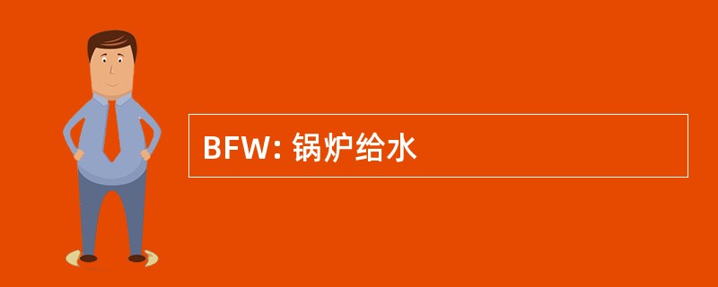 BFW: 锅炉给水