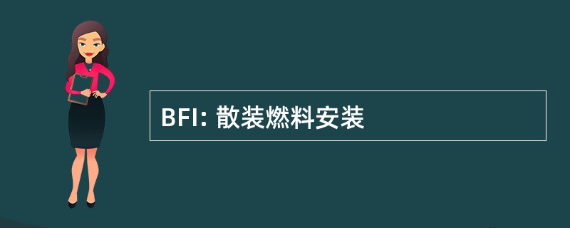 BFI: 散装燃料安装