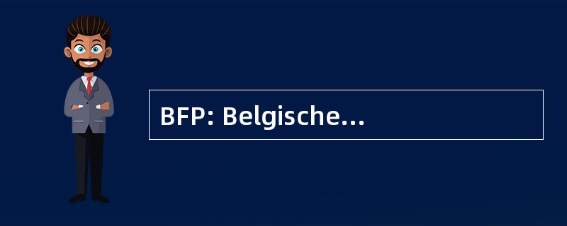 BFP: Belgische 荷兰范 Psychologen