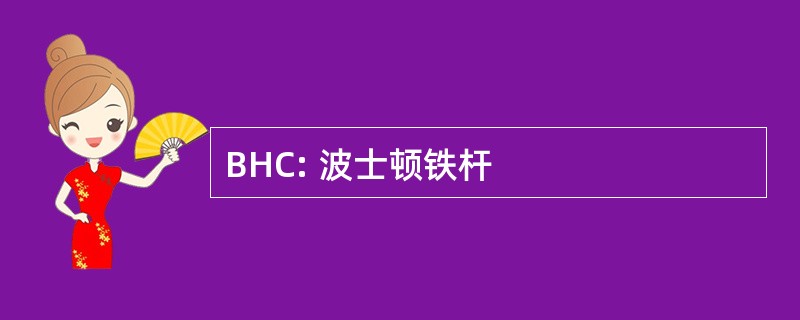 BHC: 波士顿铁杆