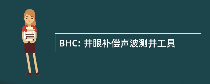 BHC: 井眼补偿声波测井工具