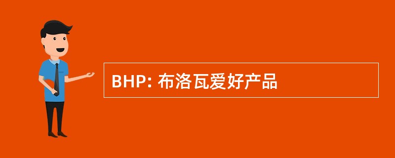 BHP: 布洛瓦爱好产品