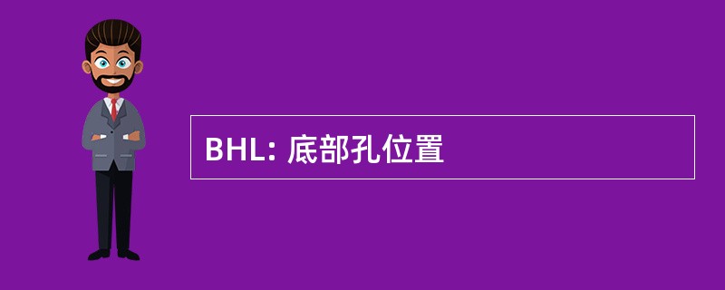 BHL: 底部孔位置