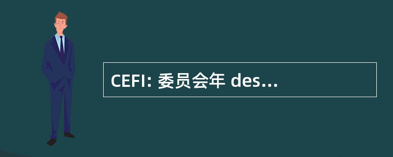 CEFI: 委员会年 des 编队 Infirmières