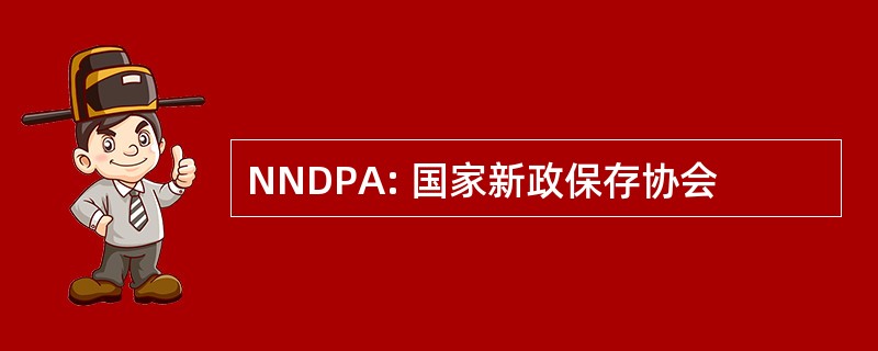 NNDPA: 国家新政保存协会