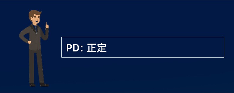 PD: 正定