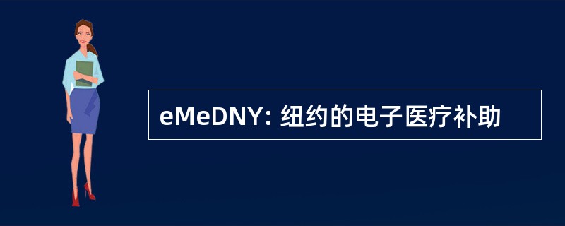 eMeDNY: 纽约的电子医疗补助