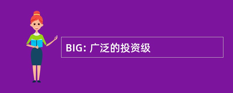 BIG: 广泛的投资级