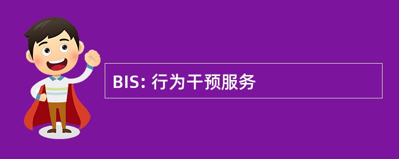 BIS: 行为干预服务