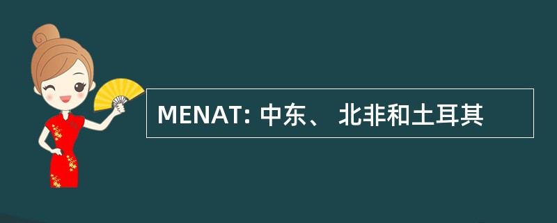 MENAT: 中东、 北非和土耳其